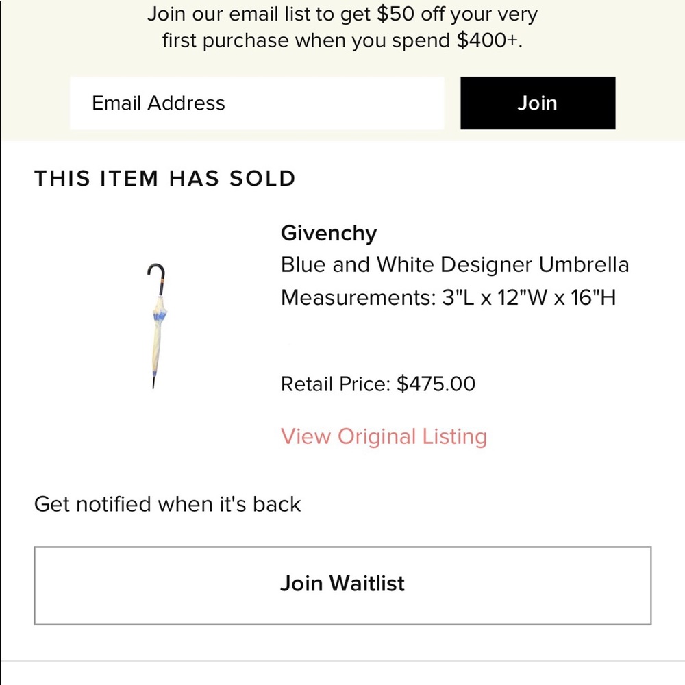 Givenchy  Umbrella - Picture 7 of 8